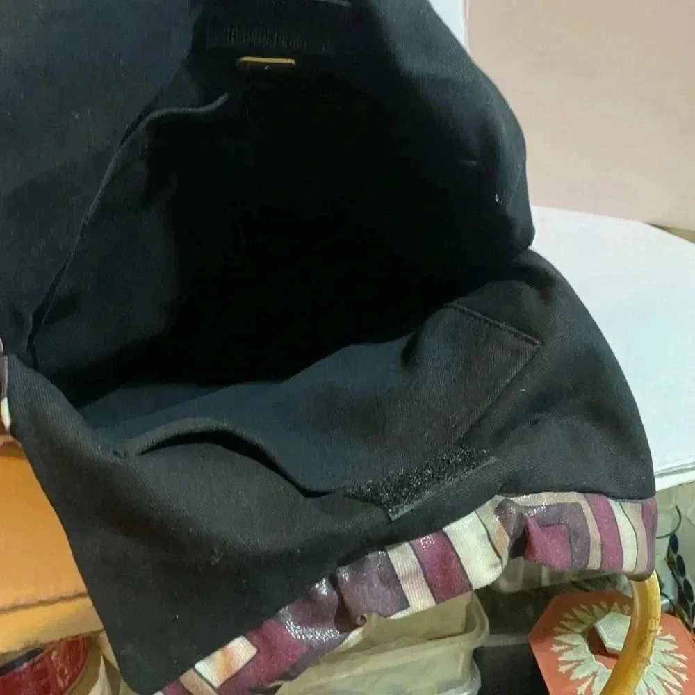 Comeco print nylon satchel handbag